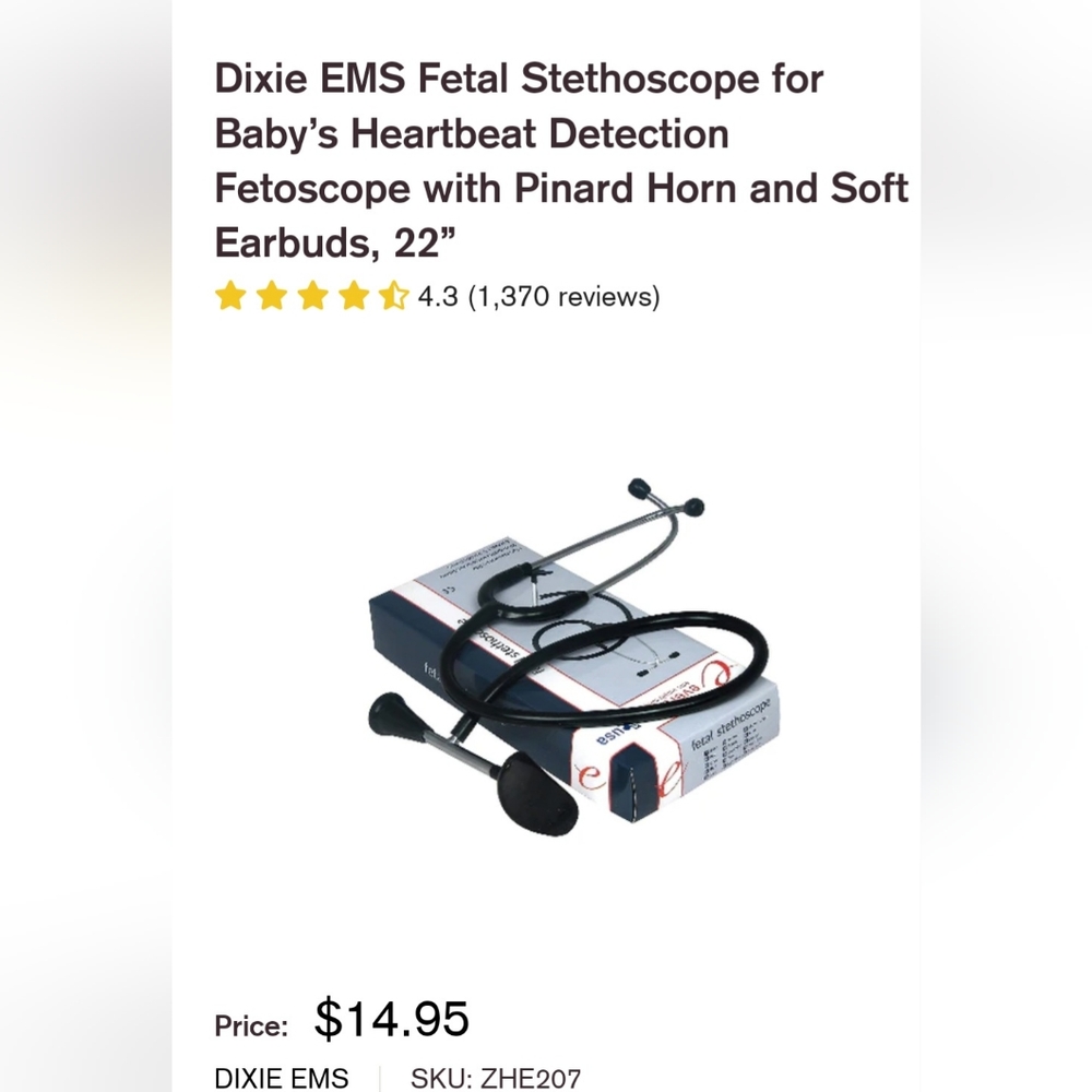 Fetal Stethoscope NIB
